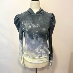 NWT - Tie Dye Puff Sleeve Hoodie